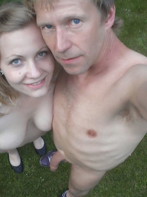 45 y.o. nudist man with 25 y.o. nudist girlfriende - Old Young Nudists