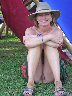 Nice older ladies walking nude in public places
