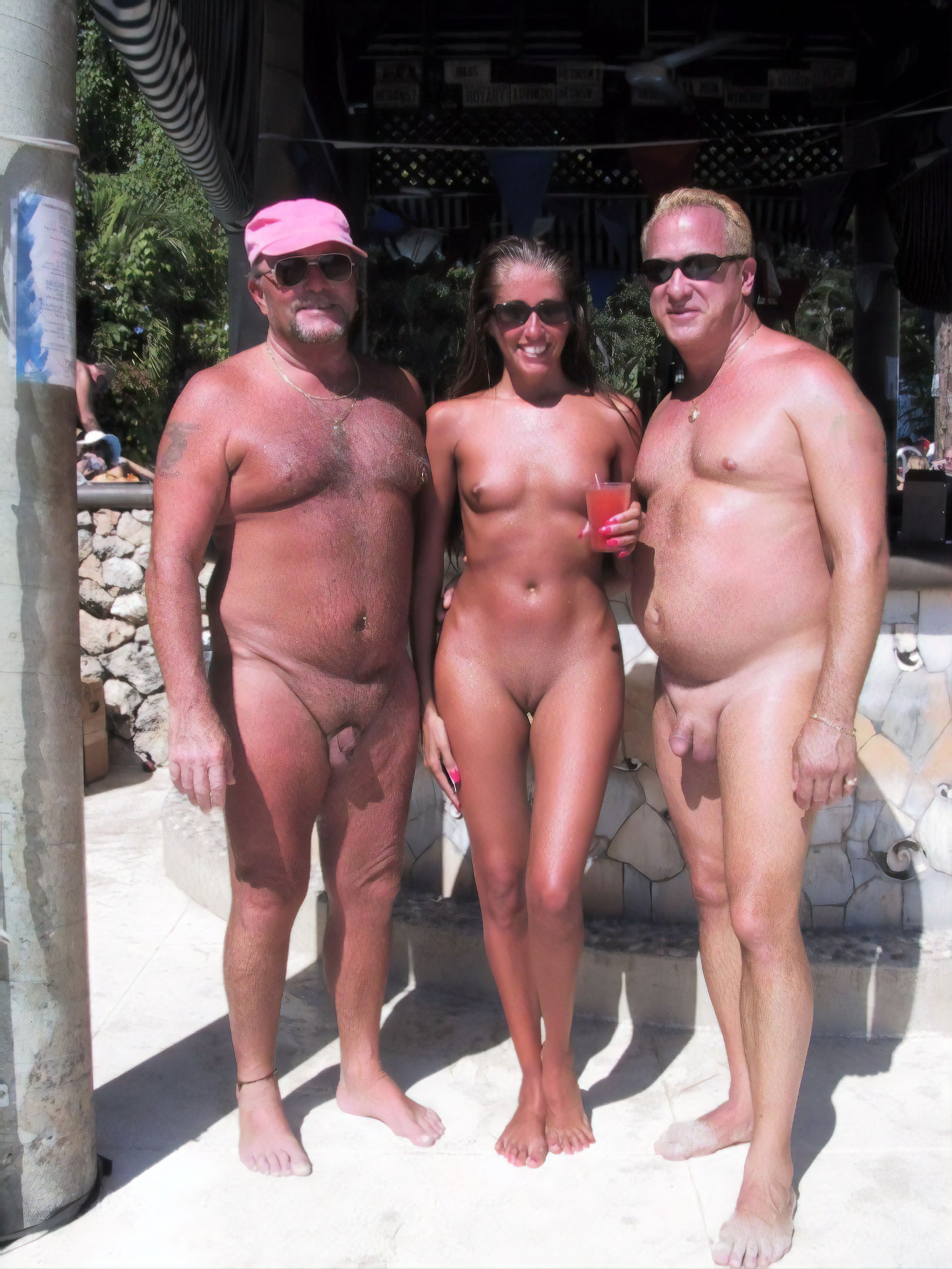 Nudist people of different age passing nude time together - Old Young Nudis...